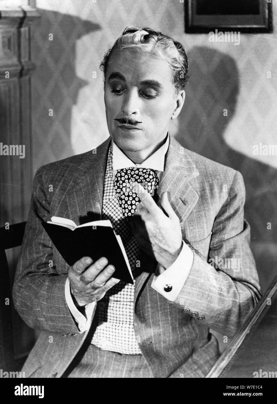 British actor and film star Charlie Chaplin in 'Monsieur Verdoux', 1947.  Artist: Unknown Stock Photo - Alamy