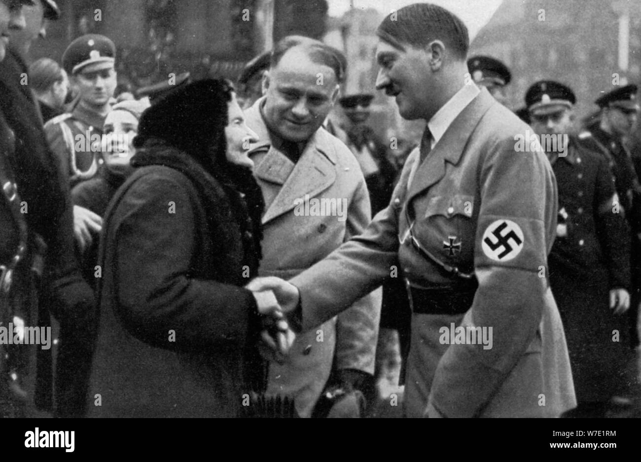 Adolf Hitler meets the people, 1936. Artist: Unknown Stock Photo