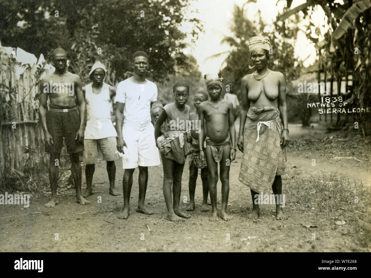 Local people, Sierra Leone, 20th century. Artist: Unknown Stock Photo