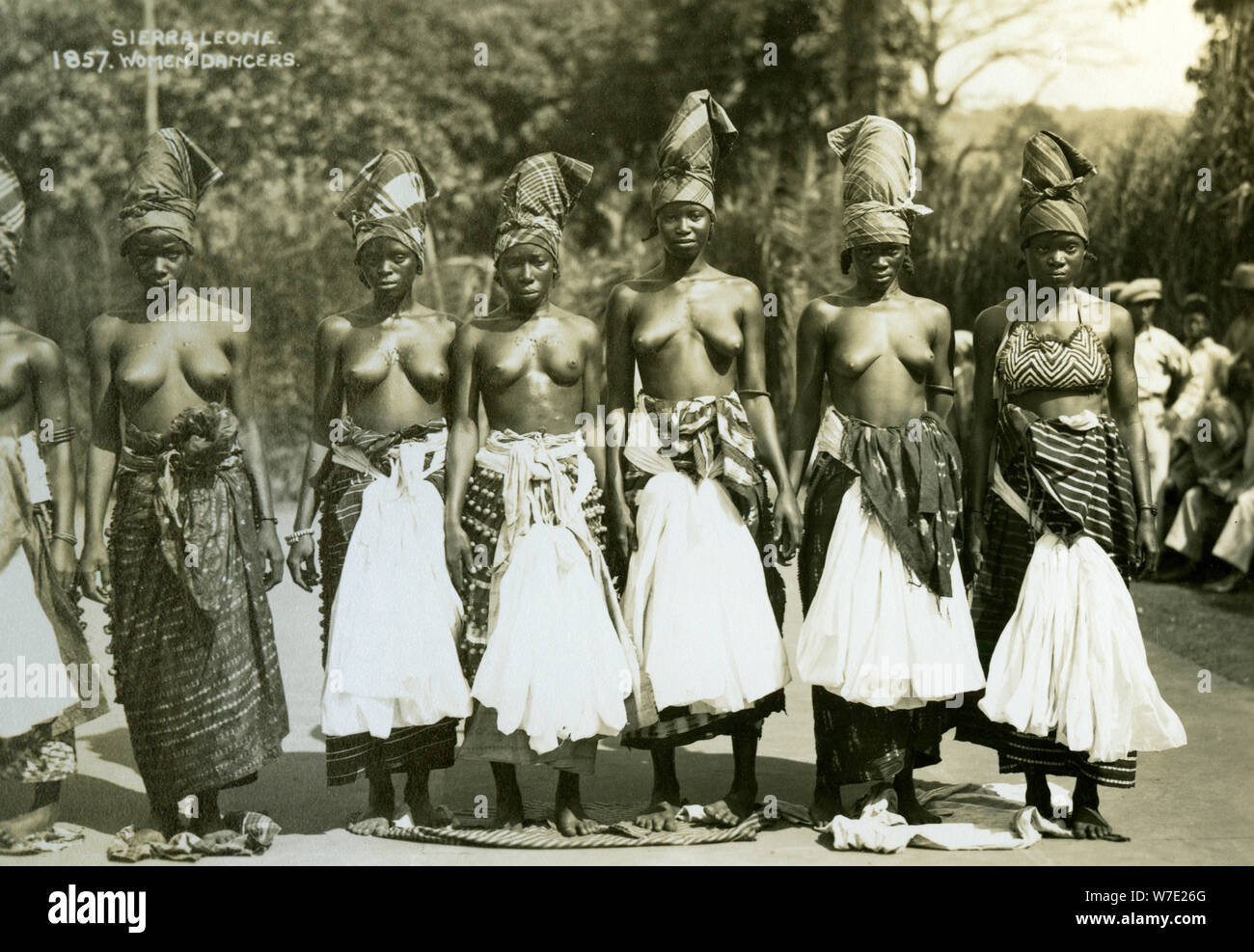 Women dancers, Sierra Leone, 20th century. Artist: Unknown Stock Photo