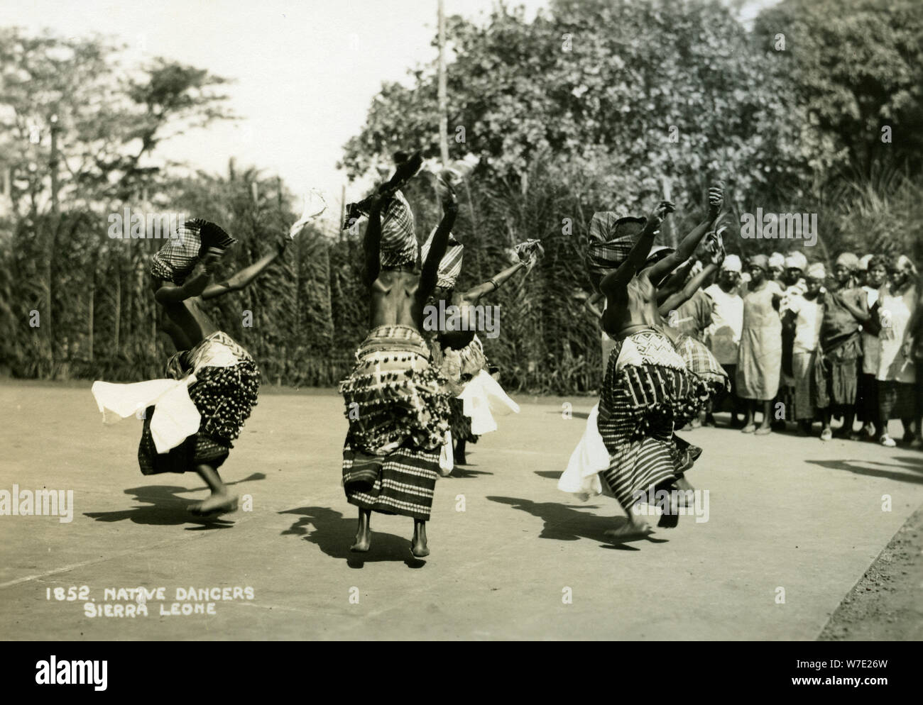 Women dancers performing, Sierra Leone, 20th century. Artist: Unknown Stock Photo