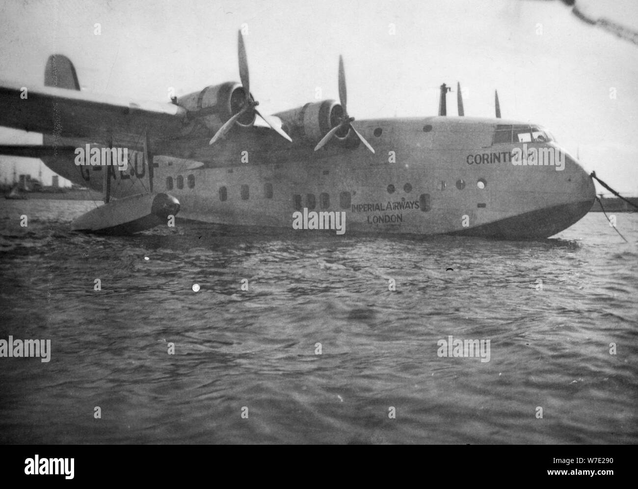 Short Empire flying boat 'Corinthian', Alexandria, Egypt, c1938-c1941. Artist: Unknown Stock Photo