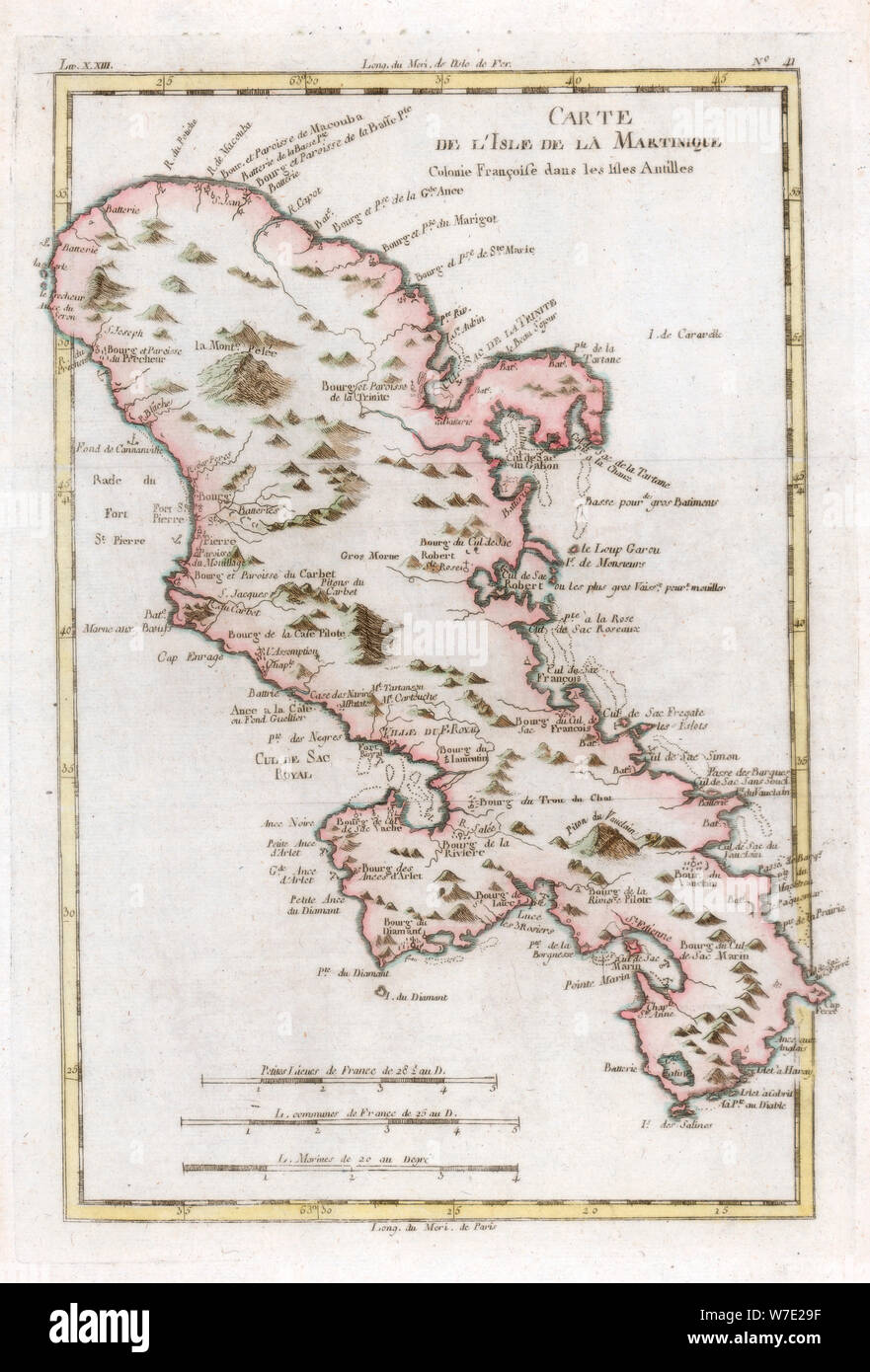 18th century caribbean map hi-res stock photography and images - Alamy