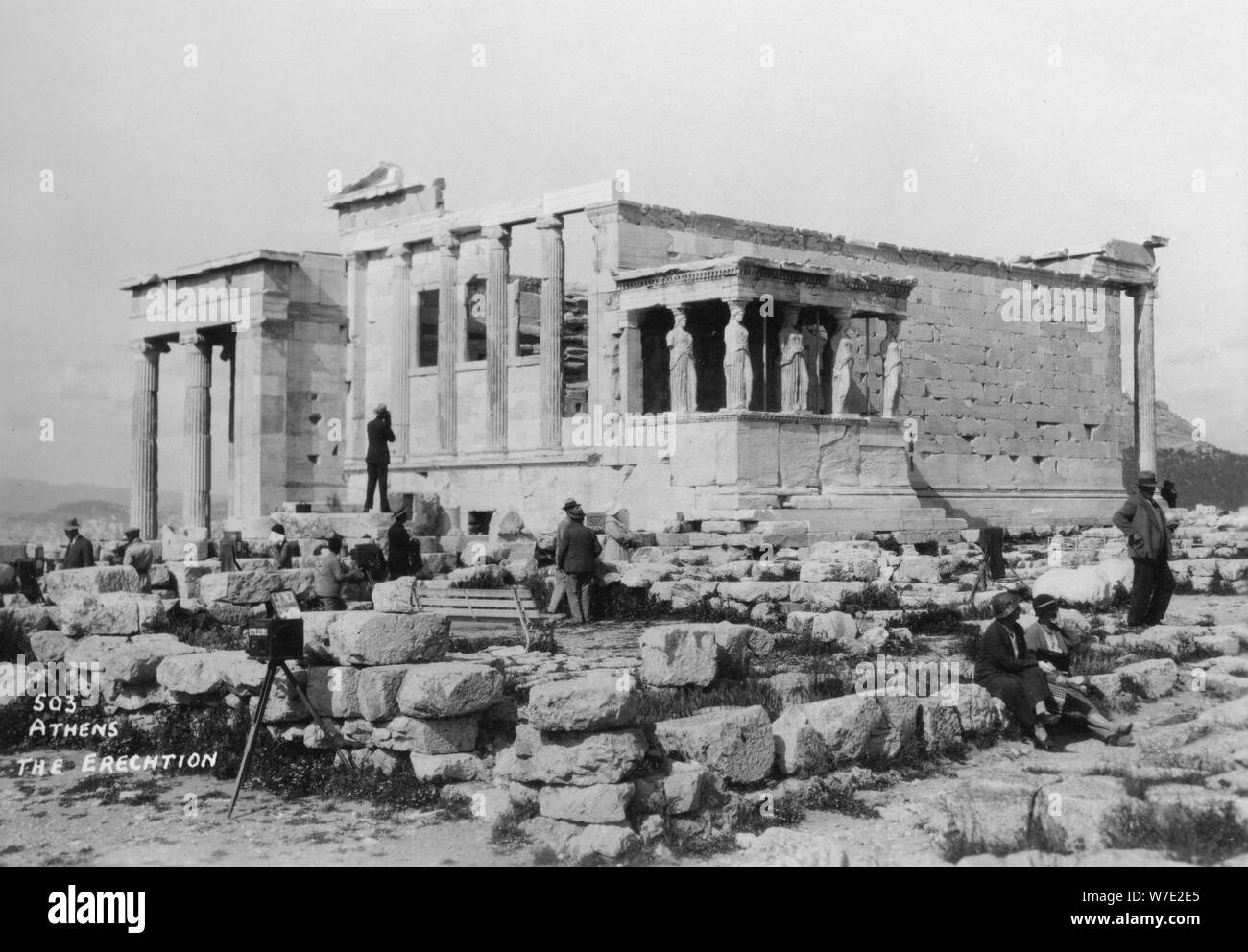 Erechtheion, Athens, Greece, c1920s-c1930s(?). Artist: Unknown Stock Photo
