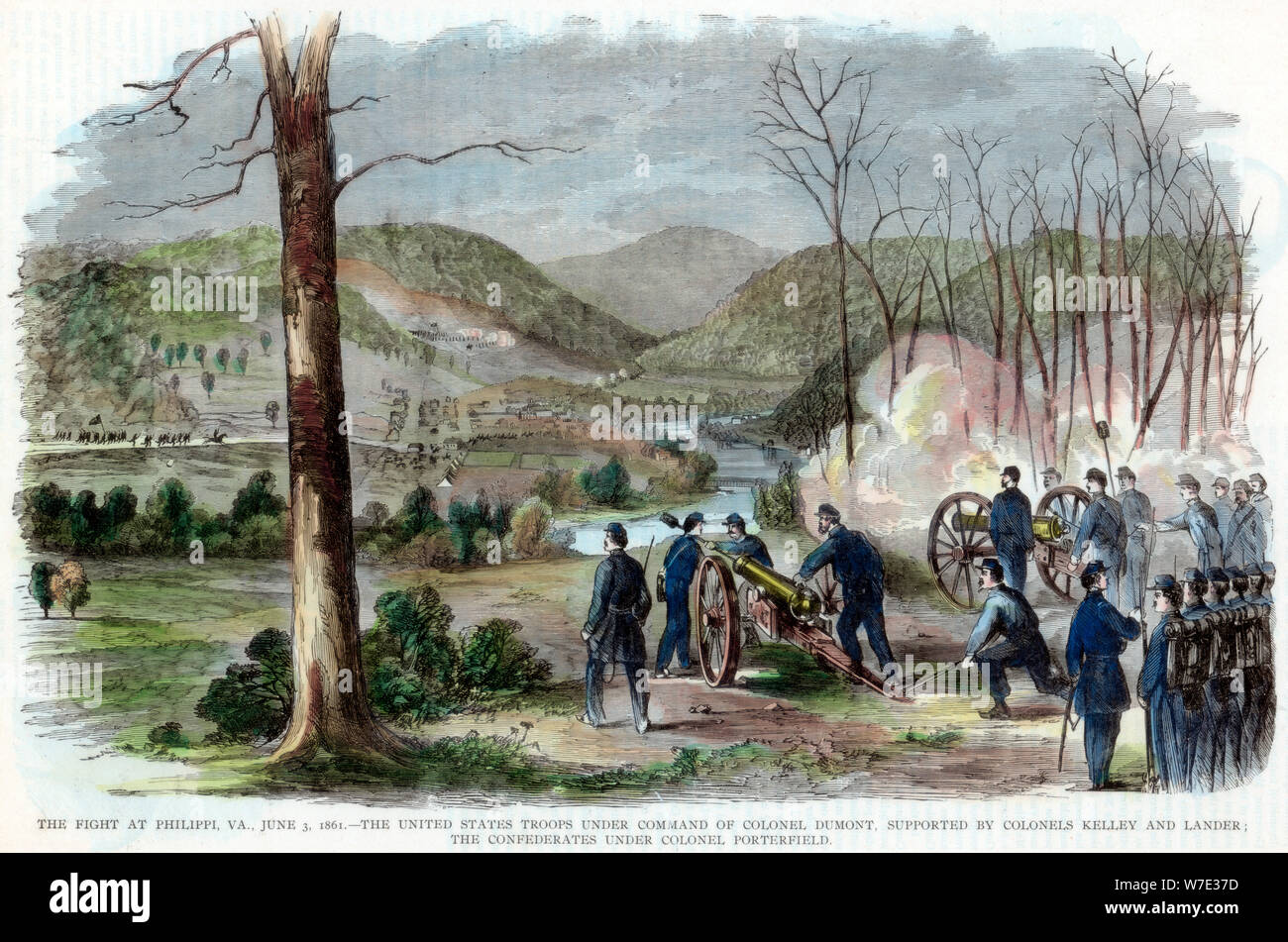 Battle of Philippi, West Virginia, American Civil War, 3 June, 1861