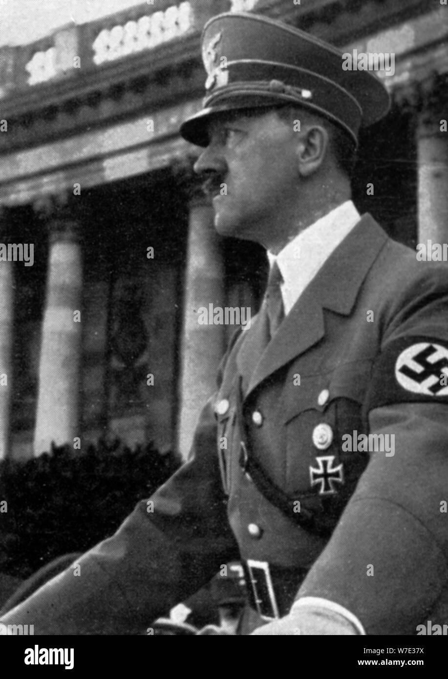 Adolf Hitler in Vienna, Austria, 15 March 1938. Artist: Unknown Stock Photo