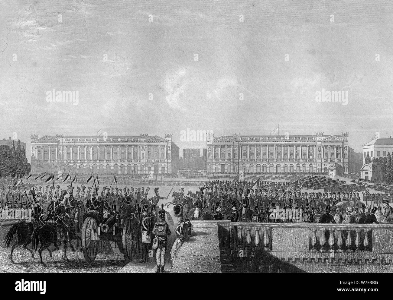 The entry of the Allies intp Paris, 1815 (c1857). Artist: DJ Pound Stock Photo