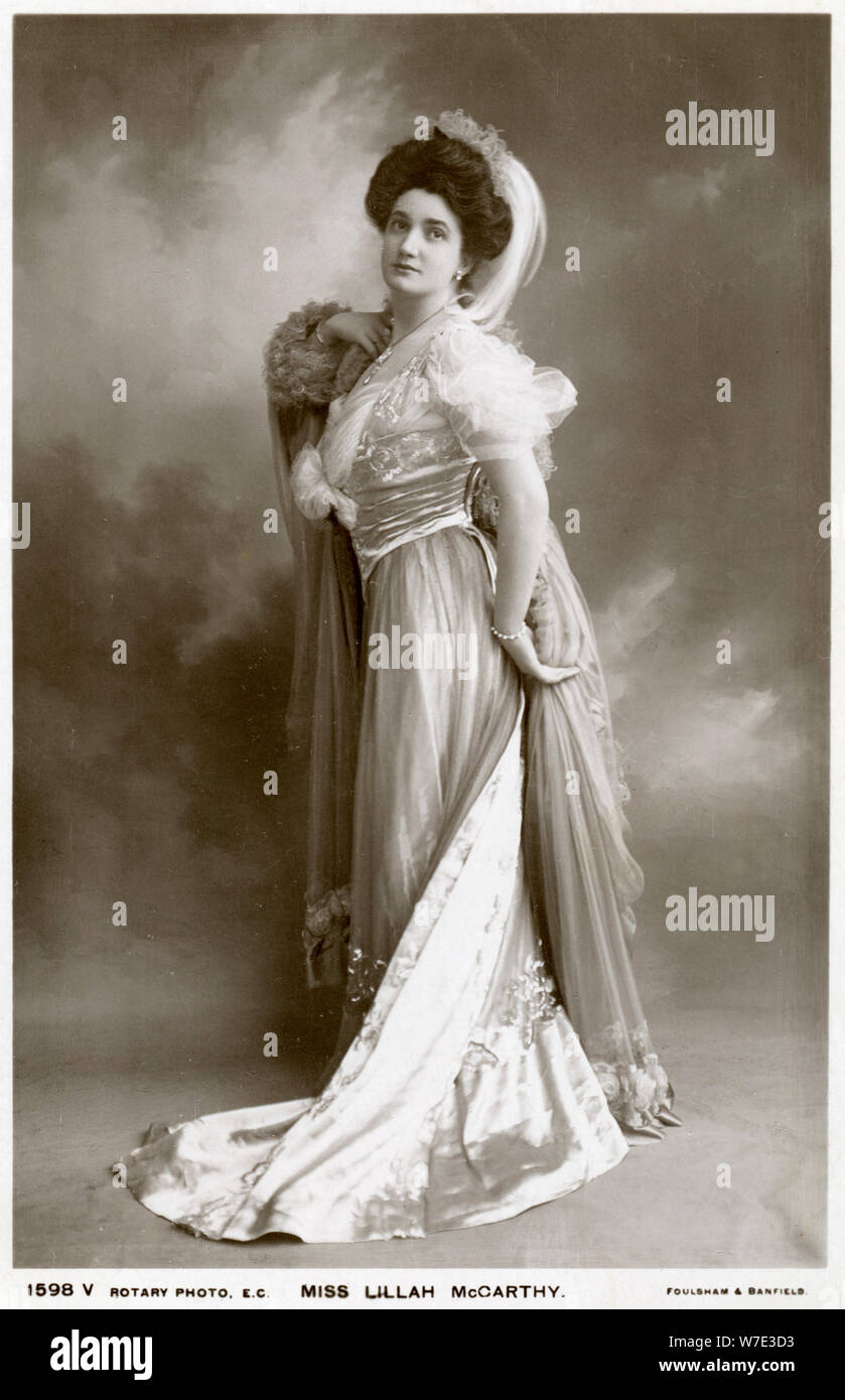 Lillah McCarthy, British actress and theatrical manager, c1900s(?).Artist: Rotary Photo Stock Photo