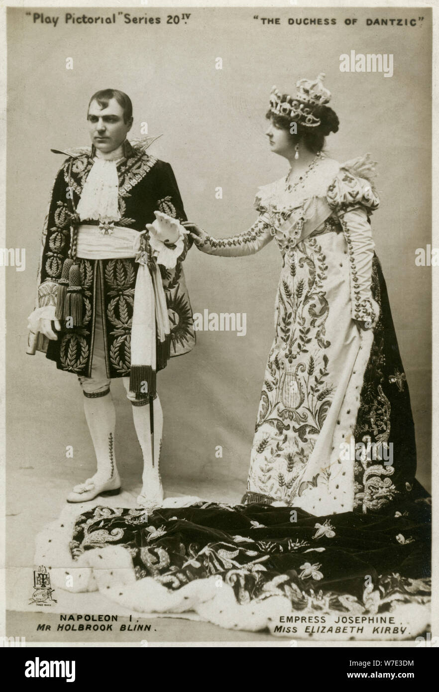 Members of the cast of The Duchess of Dantzic, c1903.Artist: Tuck and Sons Stock Photo