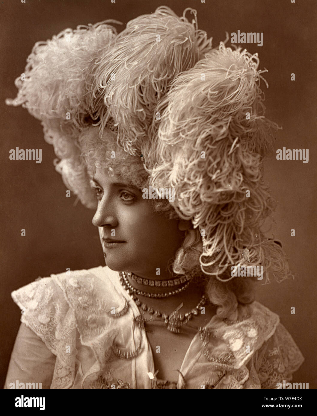 Miss Wadman, British actress, 1888. Artist: Ernest Barraud Stock Photo