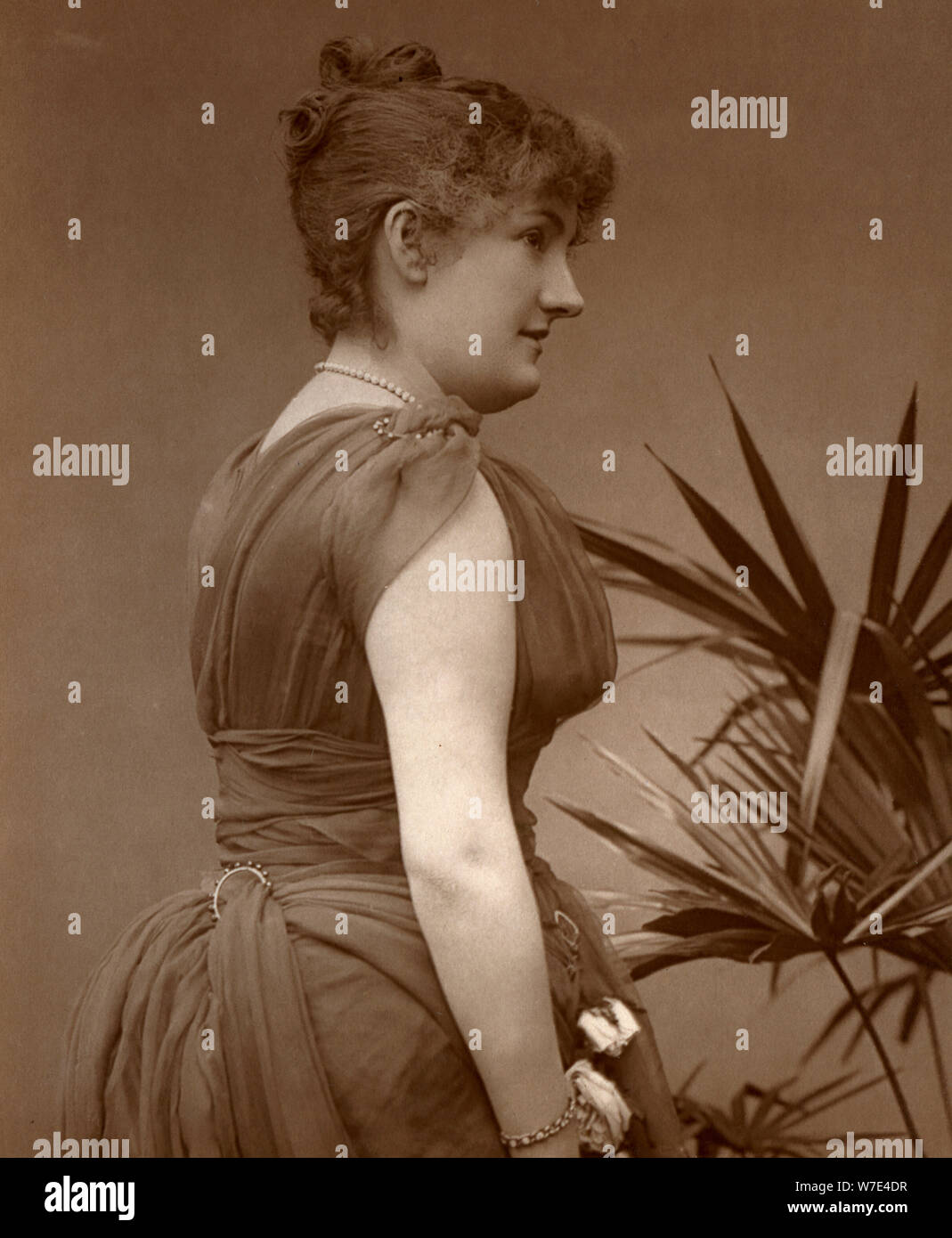 Miss Edith Woodworth, British actress, 1888. Artist: Ernest Barraud Stock Photo