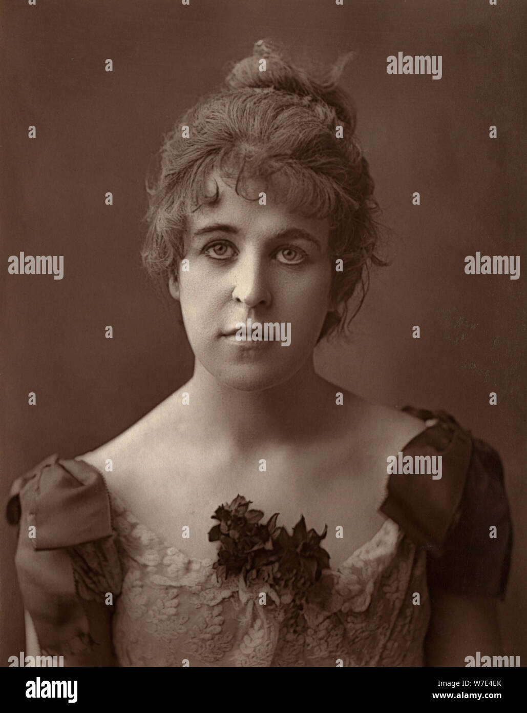 Miss Norreys, British actress, 1887. Artist: Ernest Barraud Stock Photo