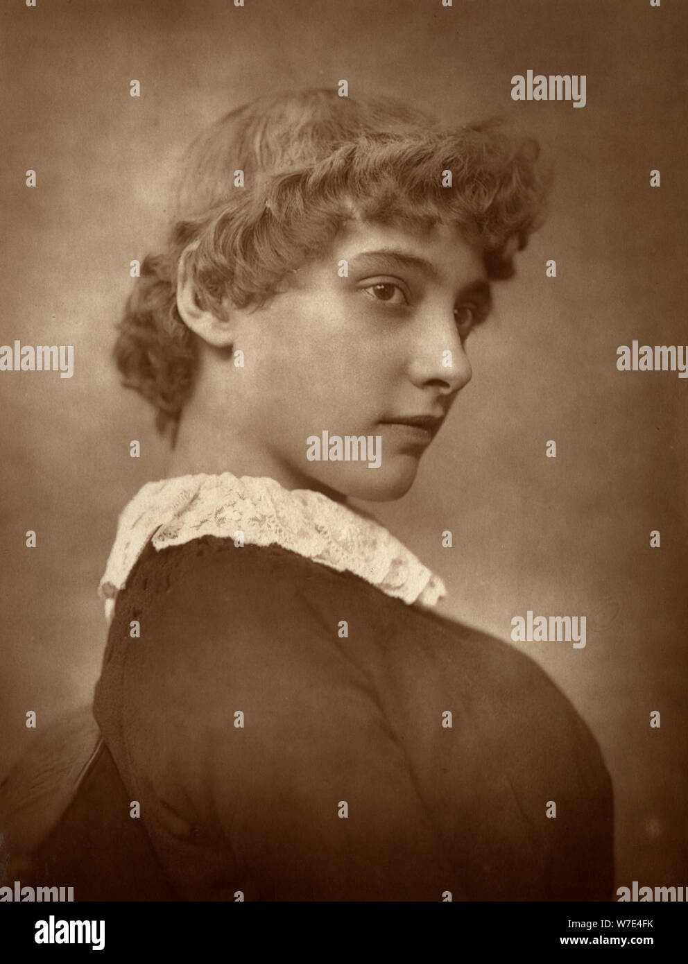 Marie Linden, actress, 1883. Artist: St James's Photographic Co Stock