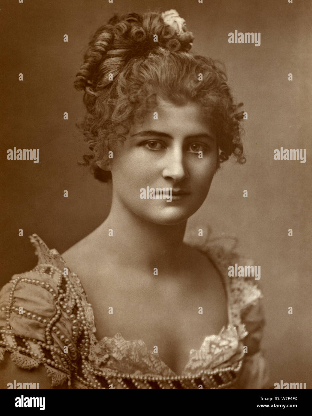 Mary Anderson, American actress, 1884. Artist: Unknown Stock Photo