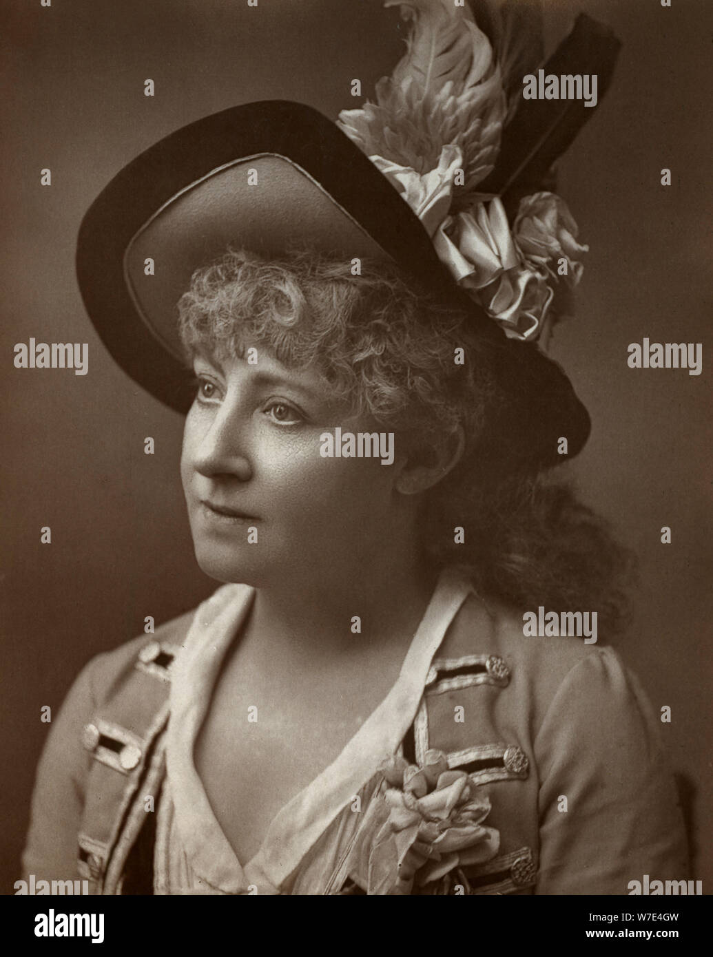 Lydia Thompson, British dancer, actress and theatrical producer, 1886. Artist: Barraud Stock Photo
