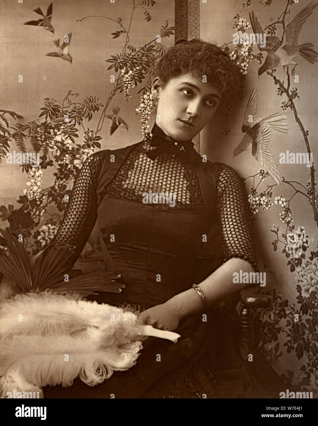 Mary Moore, British actress, 1886. Artist: Barraud Stock Photo