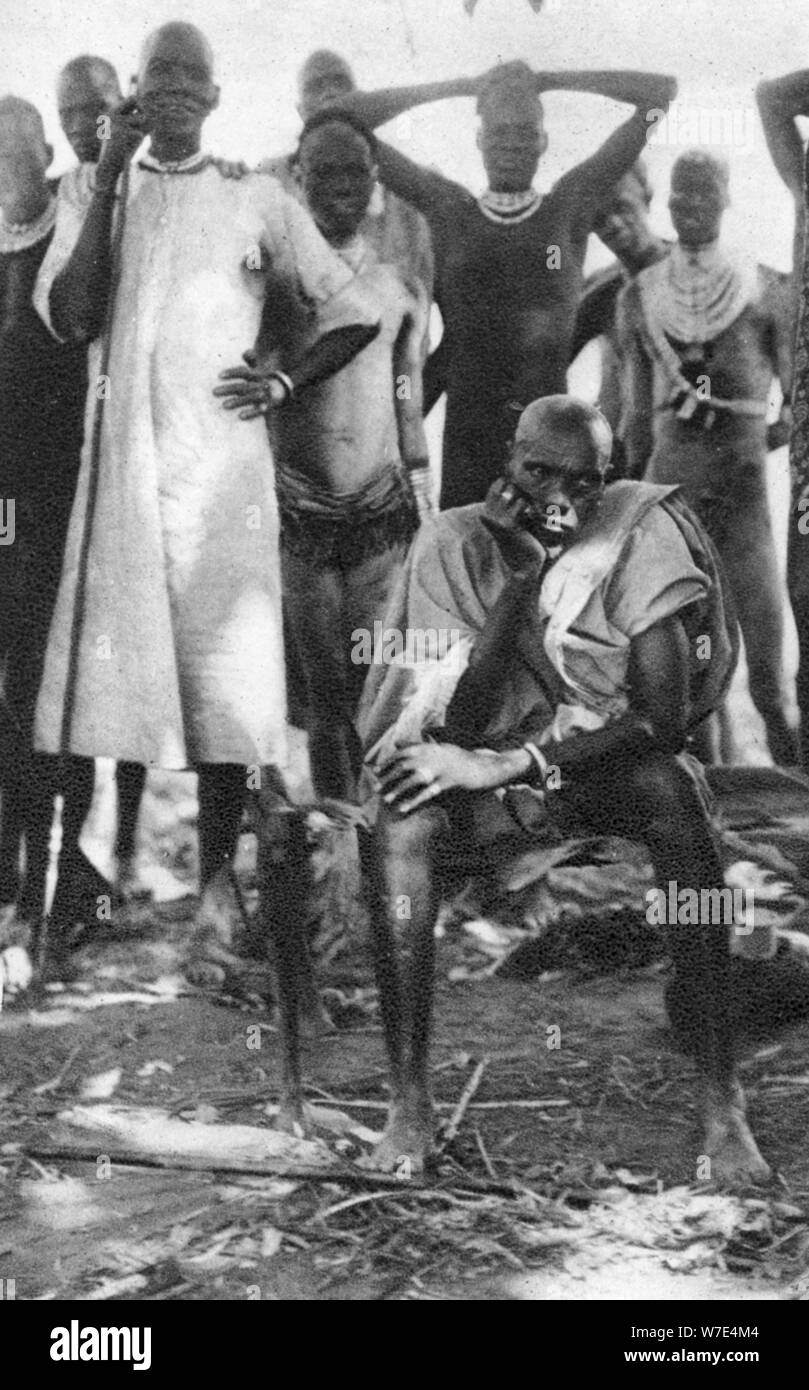 Nuan Atojian, the Bahr el Arab, Sudan, 1925 (1927). Artist: Thomas A Glover Stock Photo