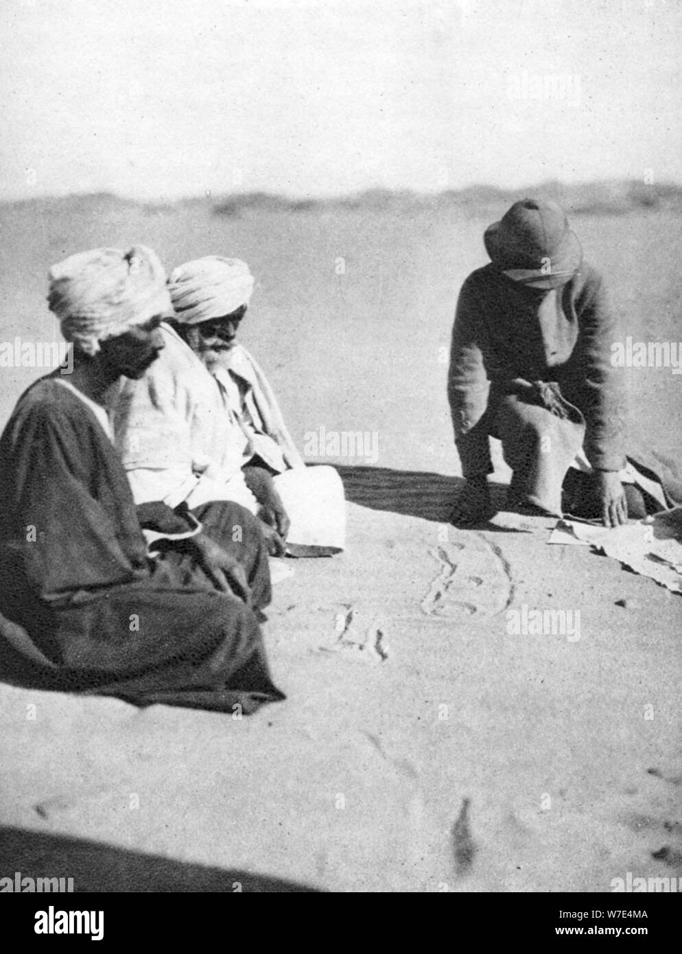 Mapping in the sand, Halfa to Shellal, Egypt, 1926 (1927). Artist