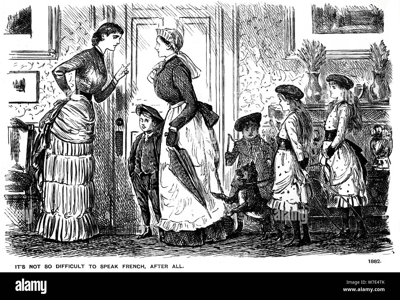 'It's not so difficult to speak French, after all', 1882 (1891). Artist
