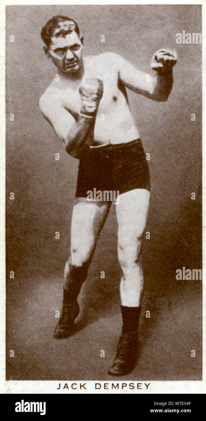 Jack Dempsey, American boxer, 1938 Artist: Unknown Stock Photo