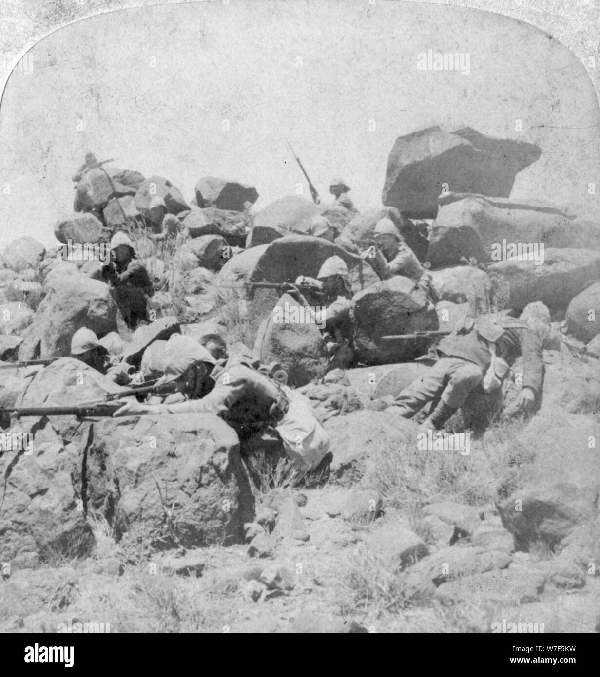 A desperate stand at the Modder River, South Africa, 2nd Boer War, 18 ...