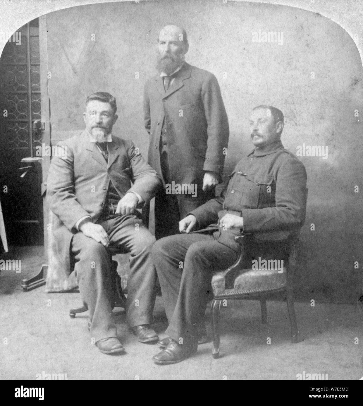 Boer commanders, South Africa, Boer War, 1902. Artist: Underwood & Underwood Stock Photo