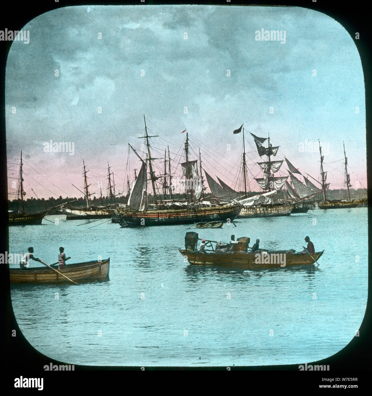 Colombo Harbour, Ceylon, late 19th or early 20th century. Artist: Unknown Stock Photo