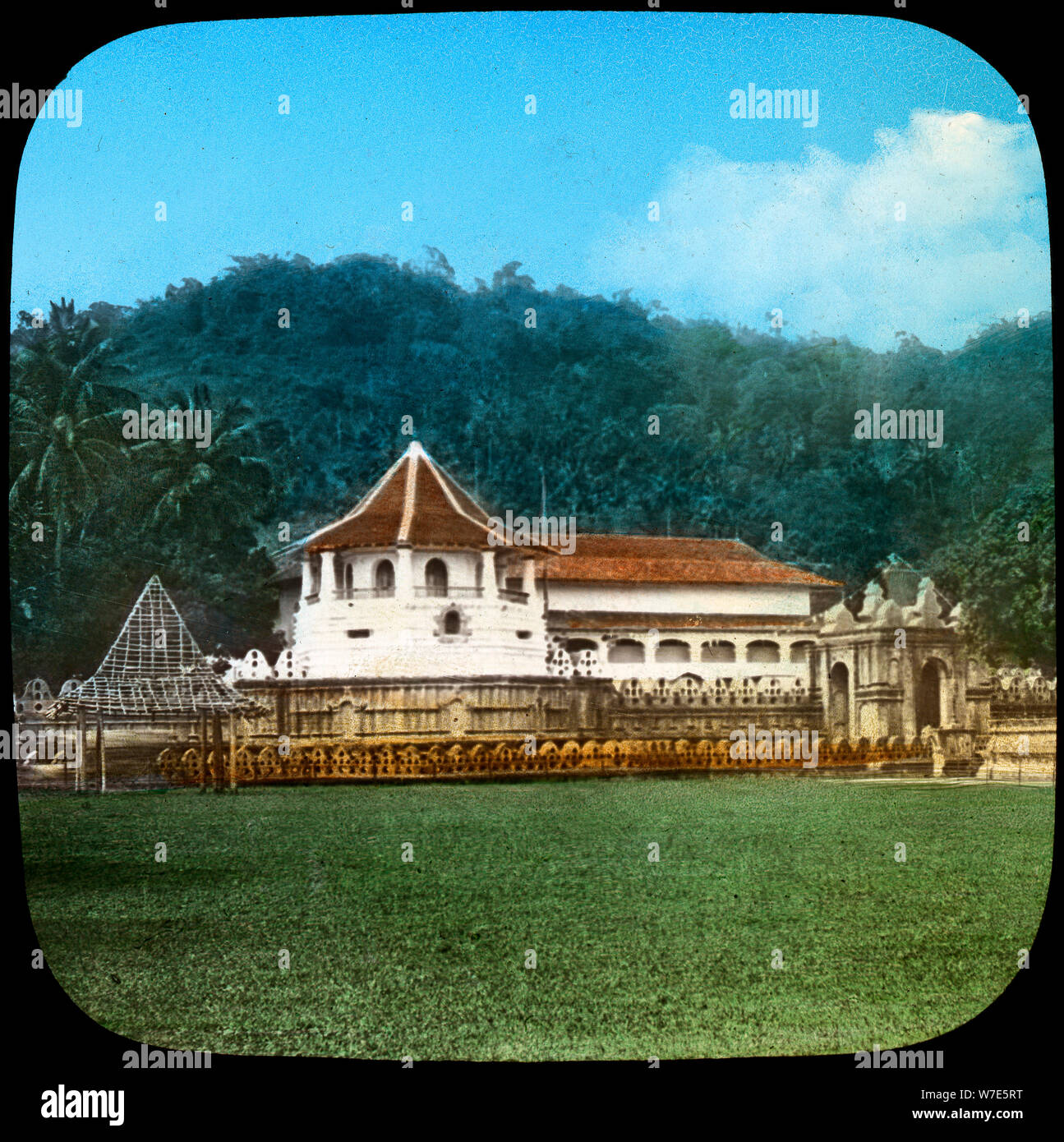 Temple of the Sacred Tooth, Kandy, Ceylon, late 19th or early 20th century. Artist: Unknown Stock Photo