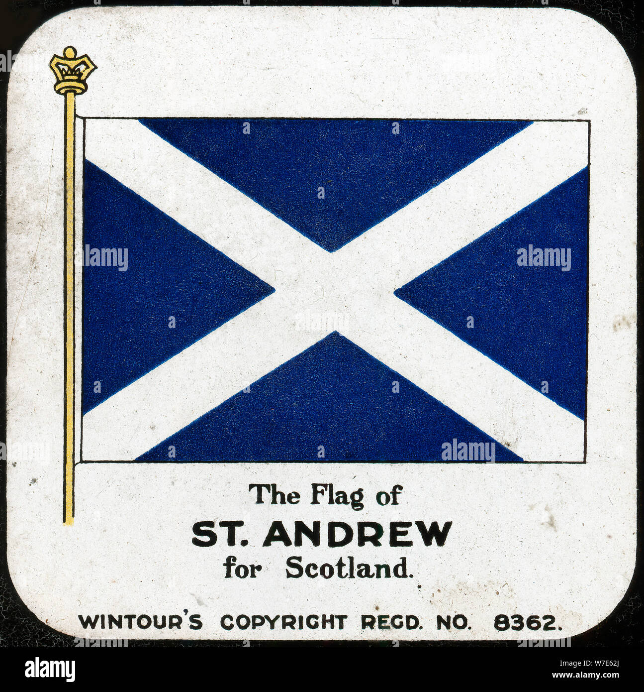 'The Flag of St Andrew for Scotland', c1910s(?). Artist: Unknown Stock Photo