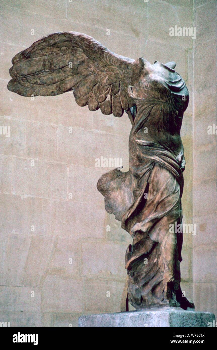 Statue of the winged Nike of Samothrace, 2nd century BC. Artist: Unknown  Stock Photo - Alamy