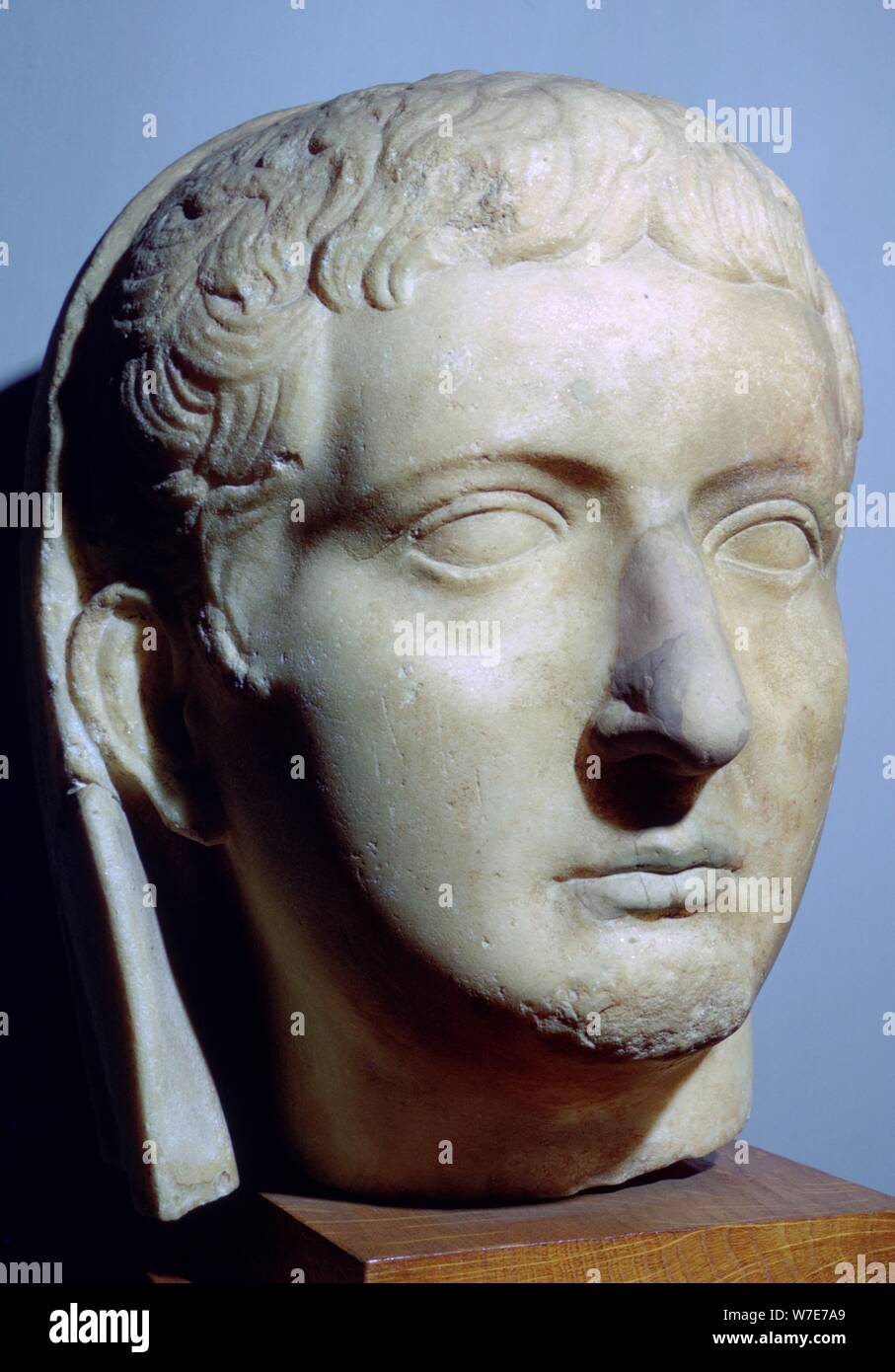 Bust of Tiberius Caesar, 1st century BC. Artist: Unknown Stock Photo ...