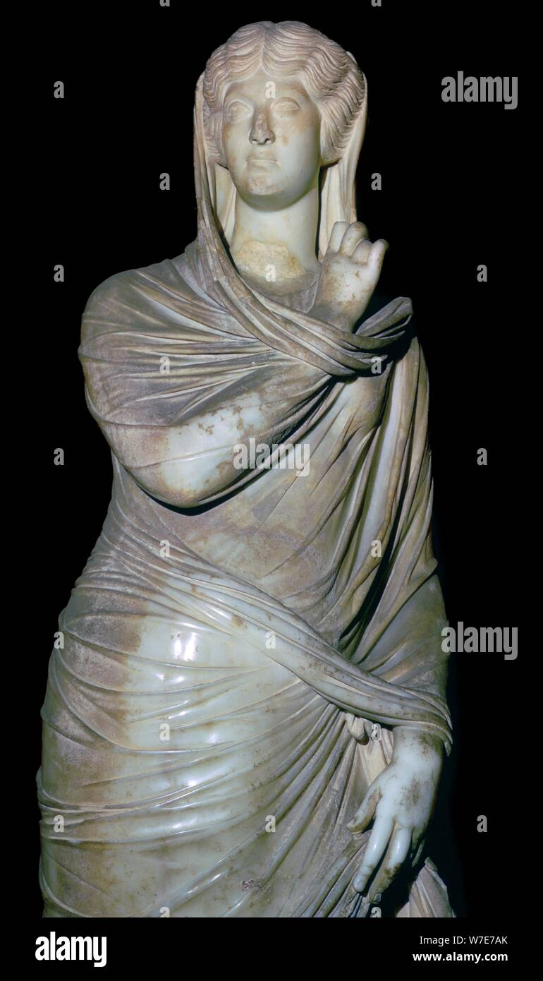 Statue of Cornelia Antonia, 2nd century. Artist: Unknown Stock Photo