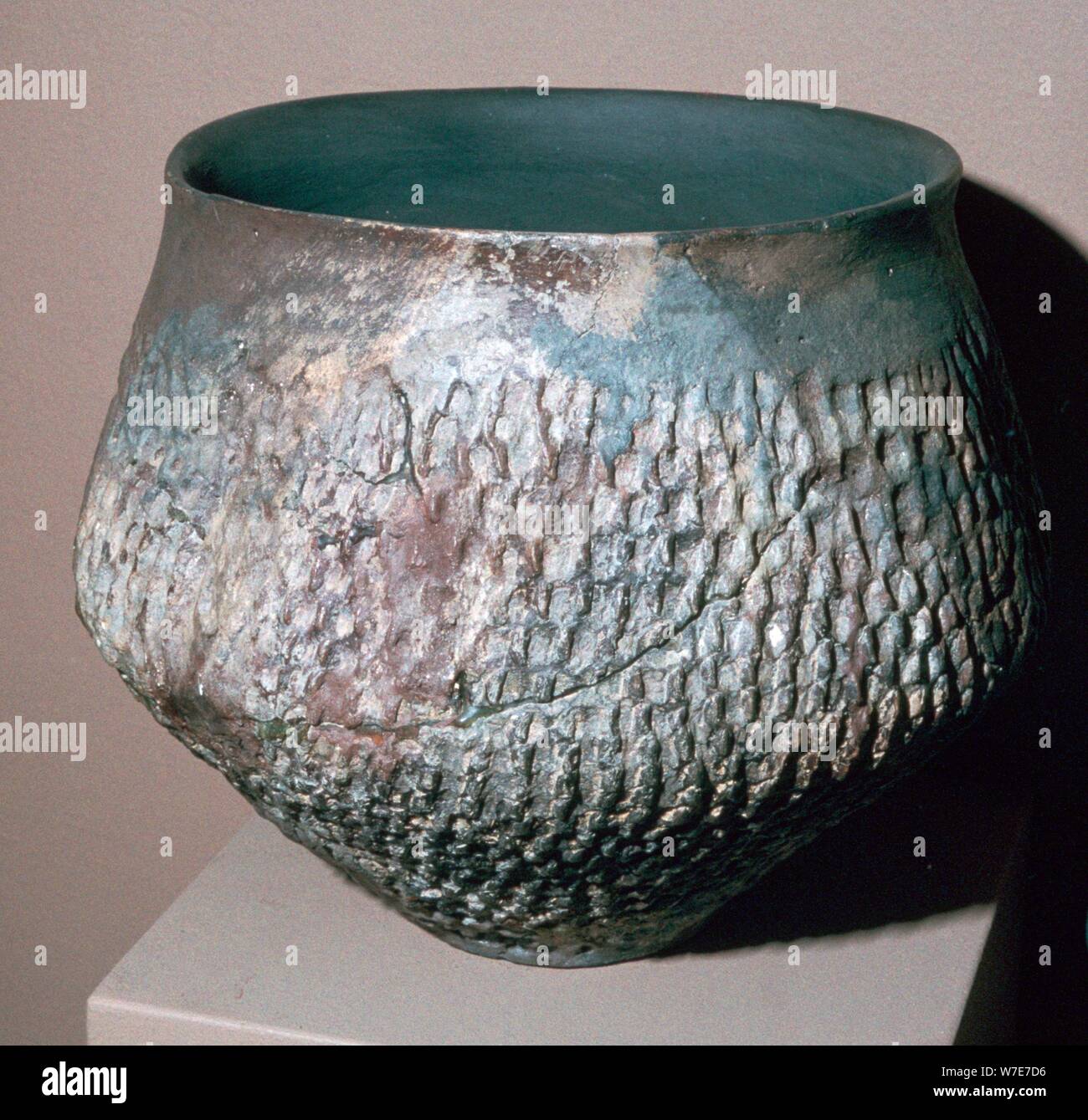 Pot from the Urnfield culture, 1300 BC-750 BC. Artist: Unknown Stock Photo