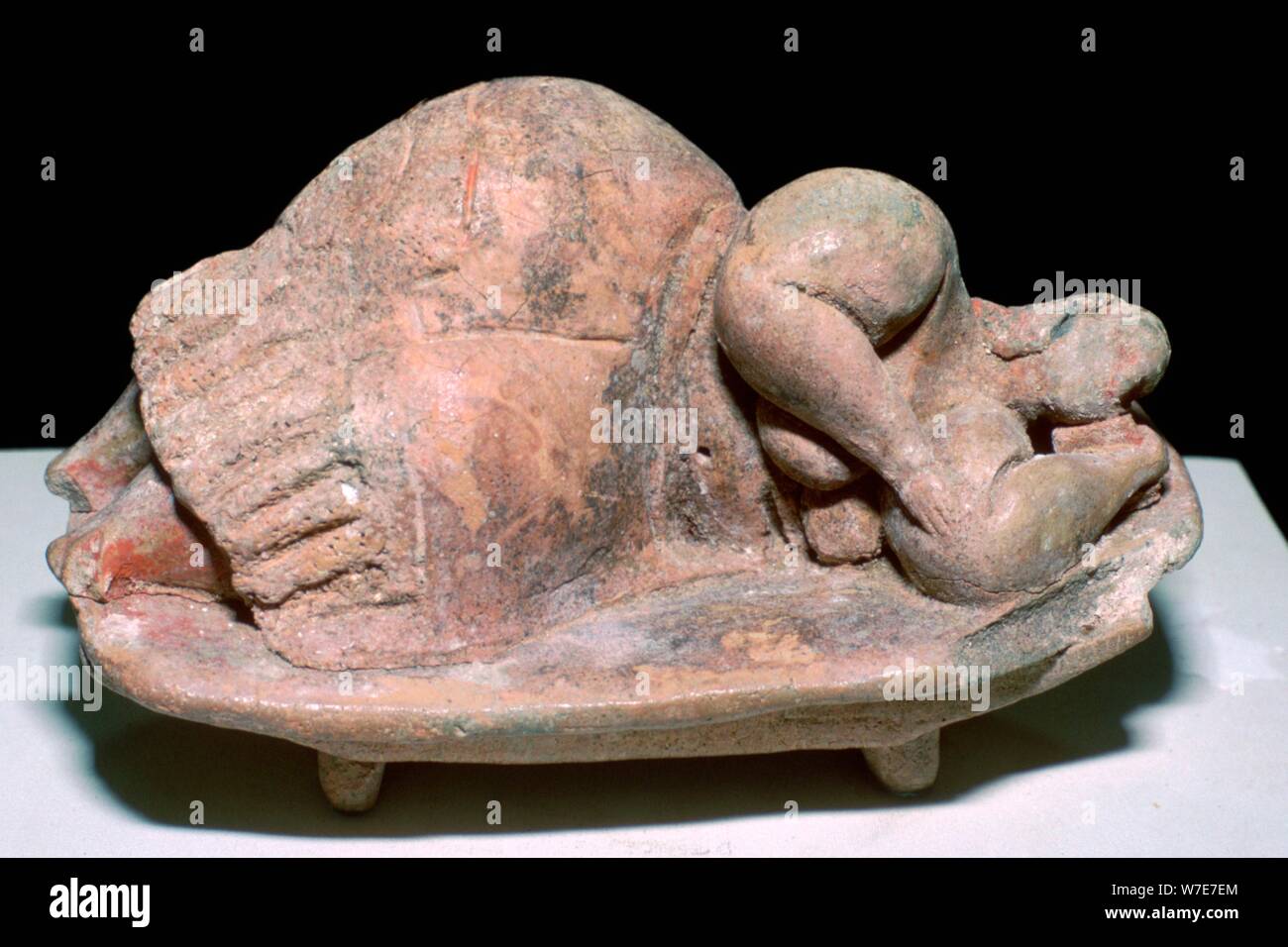 'Sleeping lady' from the Hypogeum of Hal Saflieni on Malta. Artist: Unknown Stock Photo
