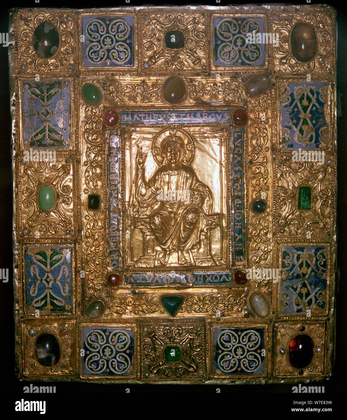 Byzantine gospel-book cover. Artist: Unknown Stock Photo