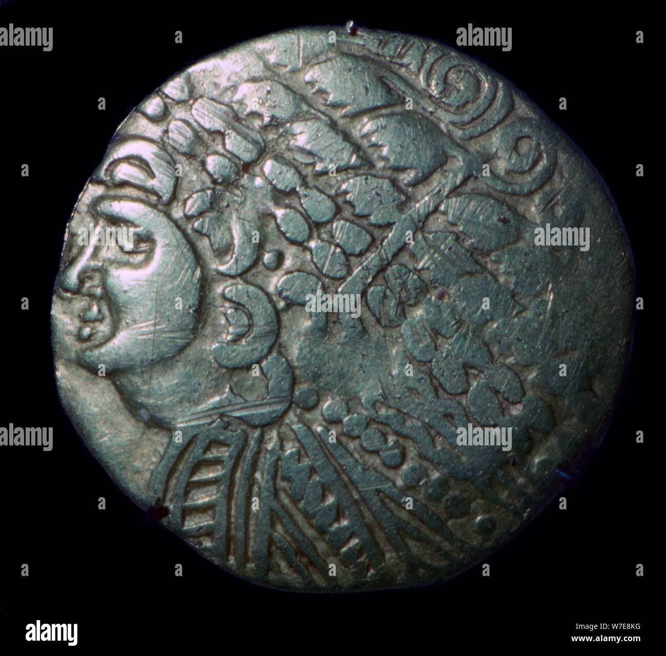 Gallo-belgic stater of the Ambiani, 1st centruy BC Artist: Unknown Stock Photo