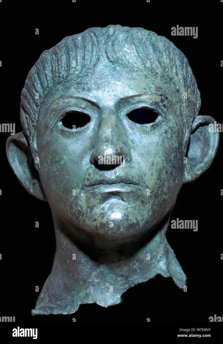 Head of the Emperor Claudius, Roman Britain, 1st century AD. Artist: Unknown Stock Photo