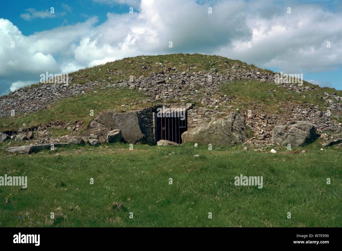 Entrance to Cairn T in the Loughcrew Hills, 35th century BC Artist: Unknown Stock Photo