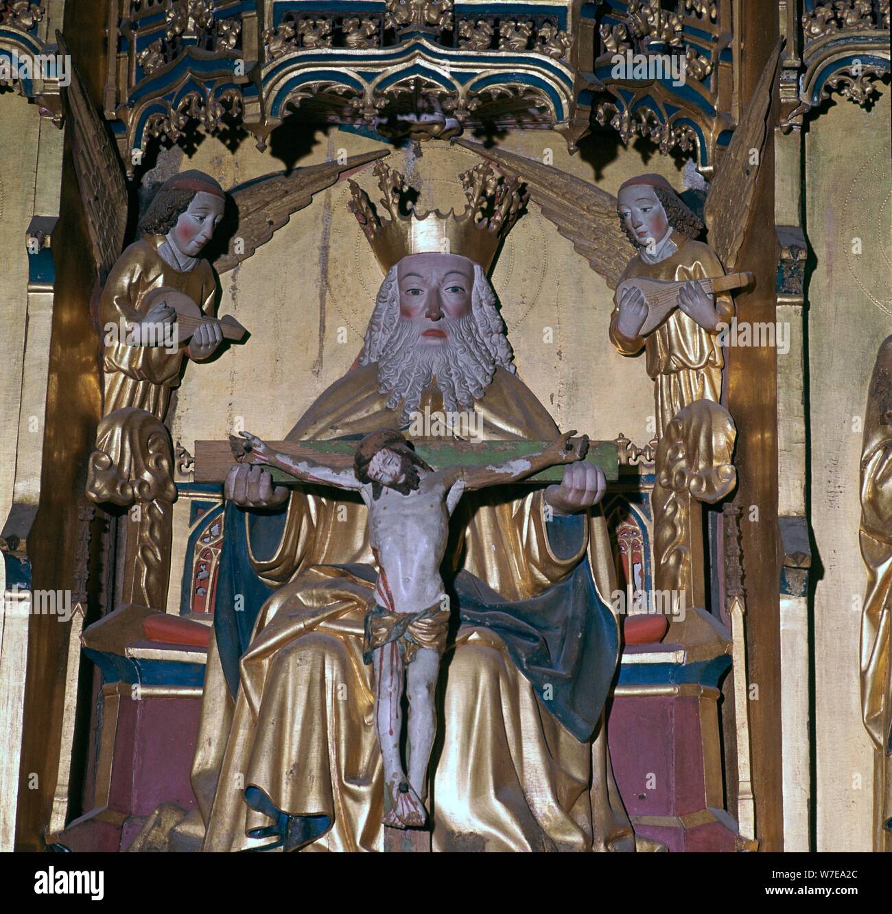 Altar-piece of God the Father, 15th century. Artist: Unknown Stock Photo