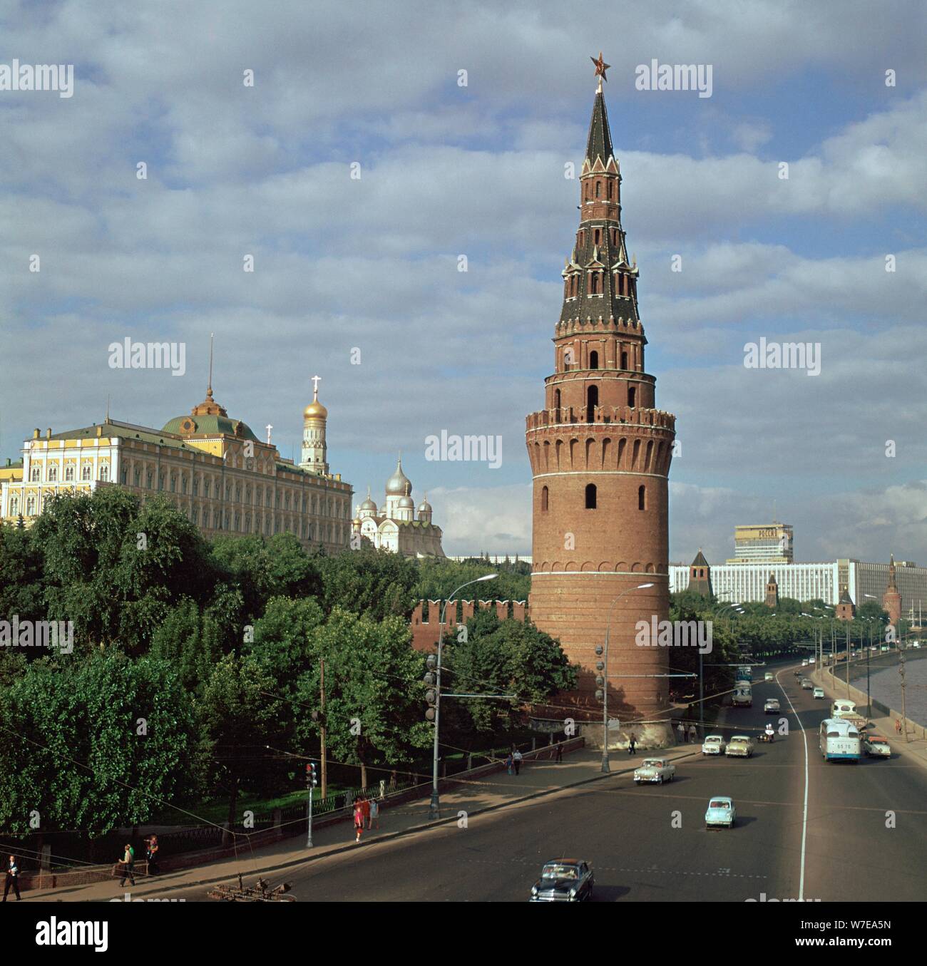 The Kremlin from the south west, 15th century. Artist: Antonio Gislardi Stock Photo