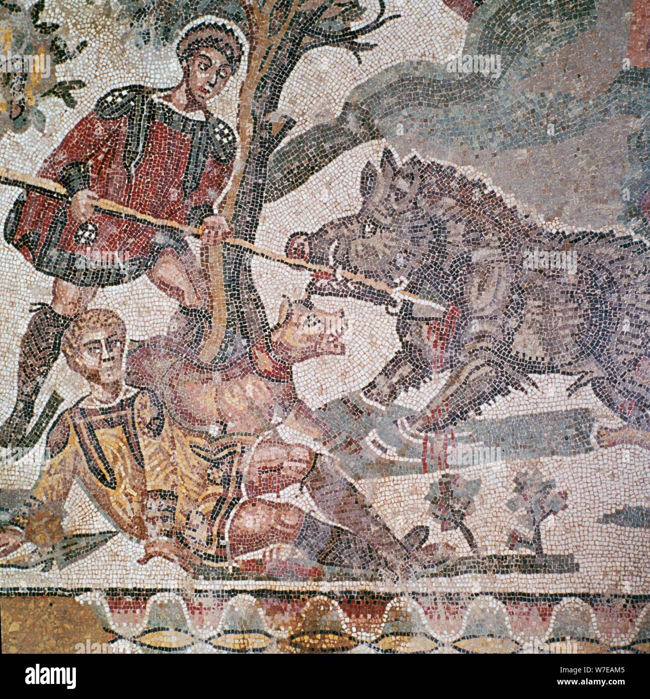 Boar hunting mosaic hi-res stock photography and images - Alamy