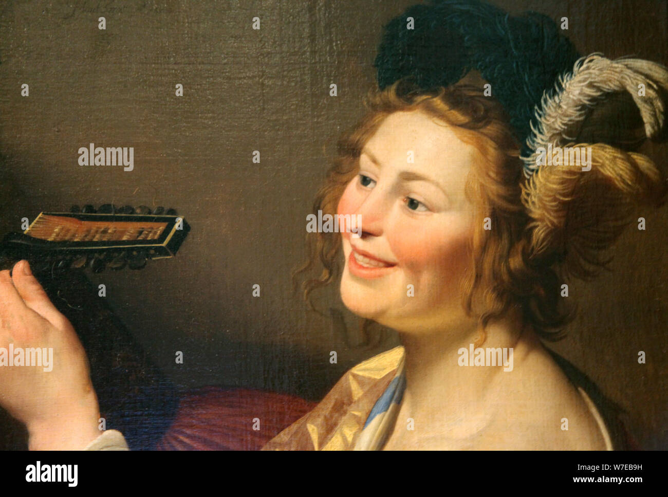 'Lute Player', 1624. Artist Gerrit van Honthorst Stock Photo Alamy