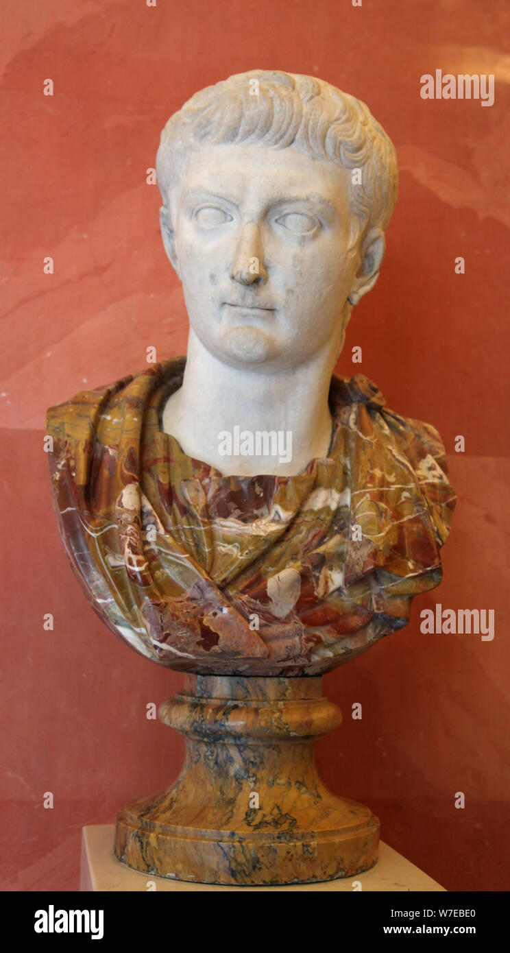 Portrait of the Emperor Tiberius, first quarter of 1st century. Artist