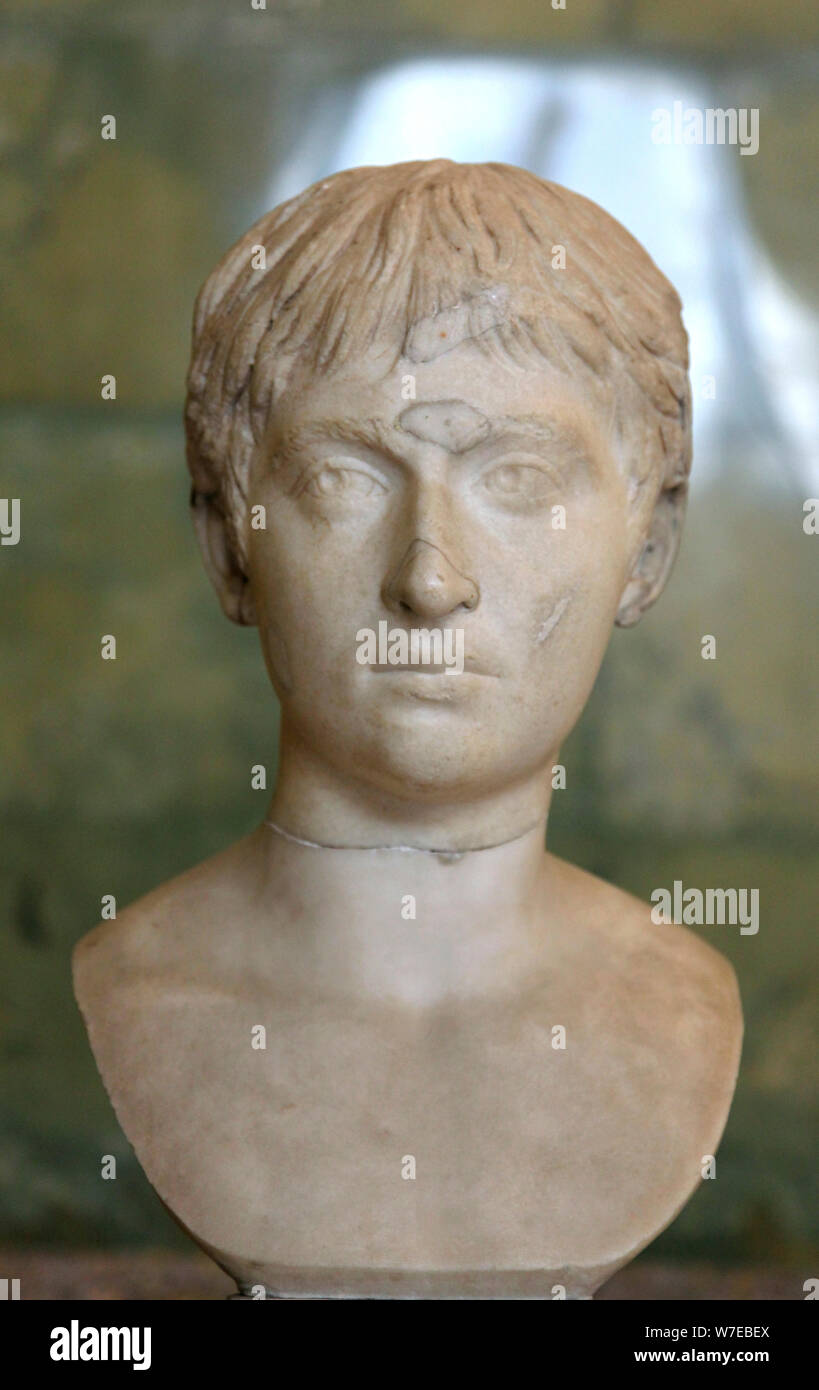 Portrait of a youth, first half of 2nd century Artist: Unknown Stock Photo