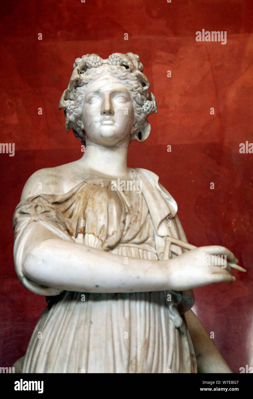 Statue of Clio, Muse of History. Artist: Unknown Stock Photo