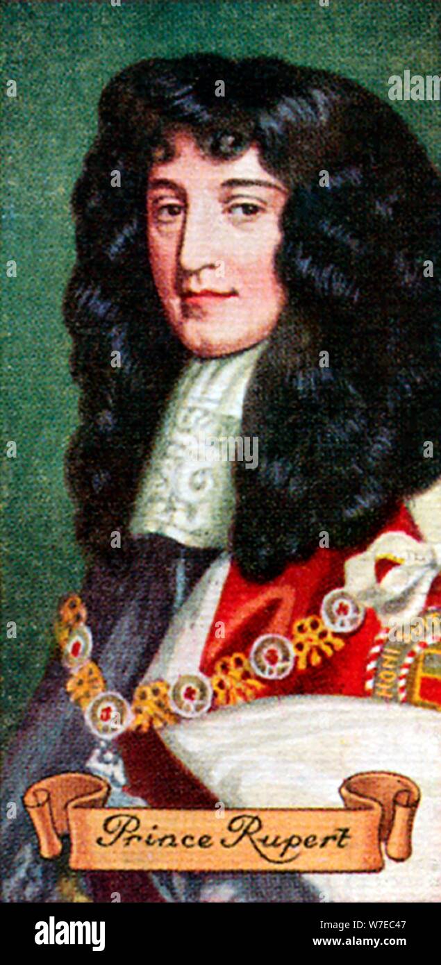 Prince Rupert, taken from a series of cigarette cards, 1935. Artist