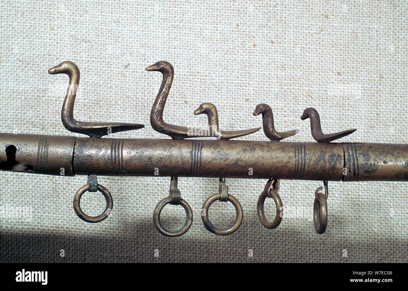 Celtic flesh hook, 6th century. Artist Unknown Stock Photo Alamy