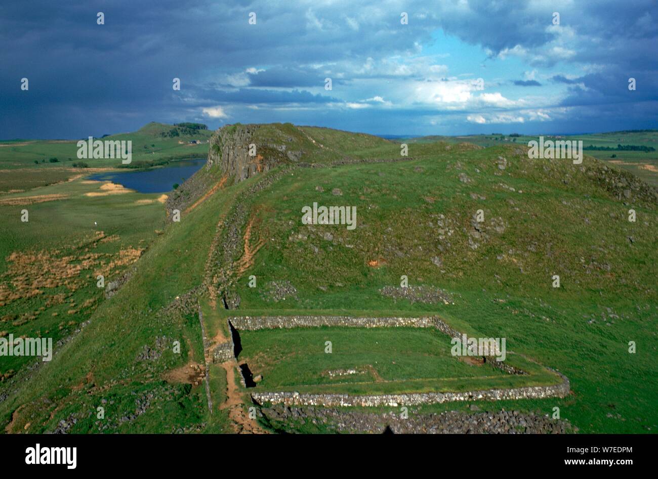 Hadrian's Wall, 2nd century Stock Photo Alamy