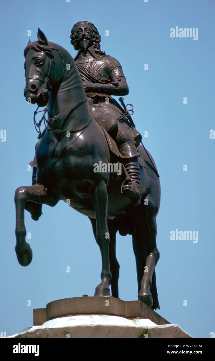 Equestrian Statue of Charles I, 17th century. Artist: Hubert le Sueur Stock Photo