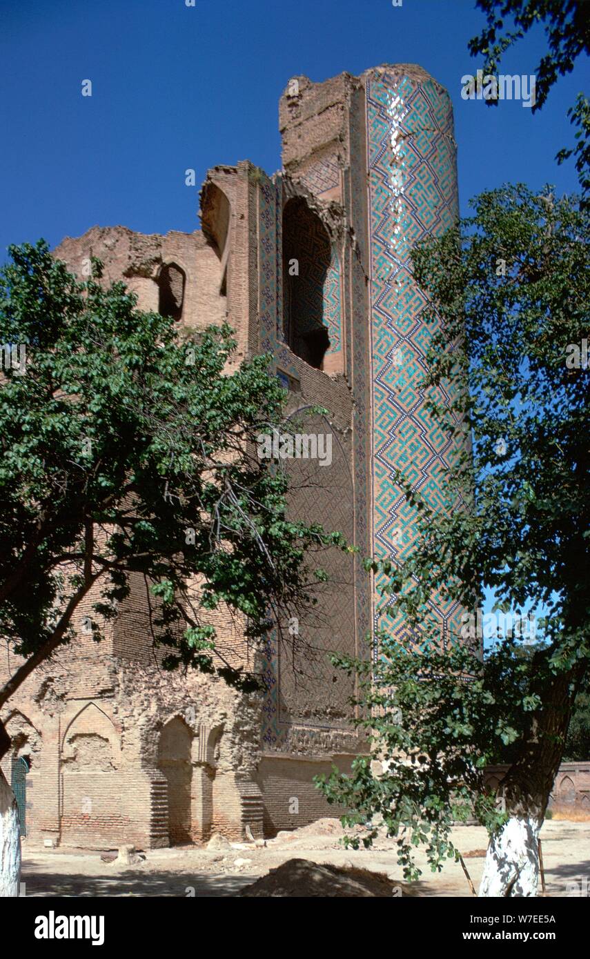 Bibi-Khanum Mosque, 14th century. Artist: Unknown Stock Photo